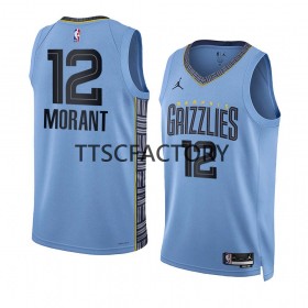 Memphis Grizzlies Ja Morant 12 Jordan 2022-23 Statement Edition Sininen Miesten Pelipaidat Swingman